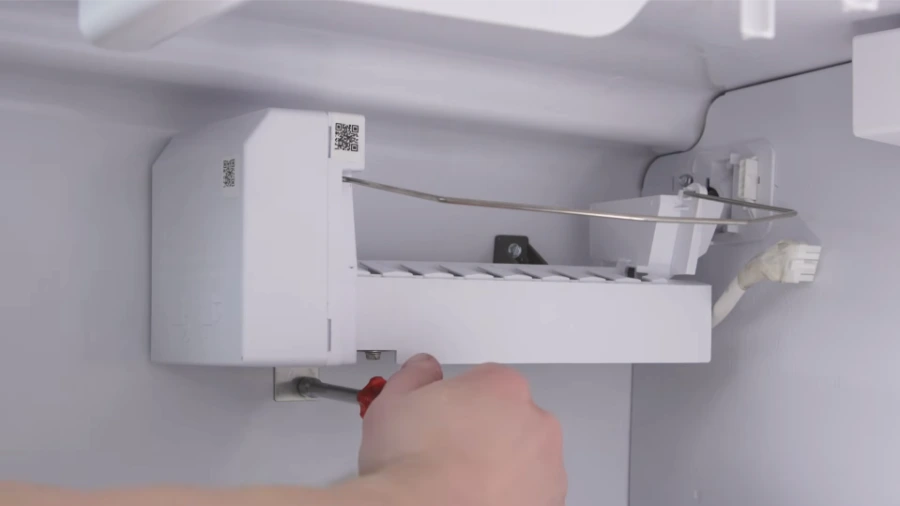 Ice maker removal for inspection and replacement